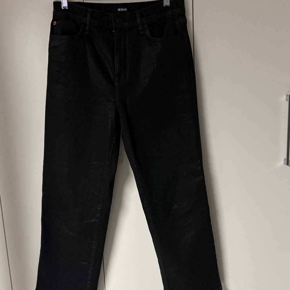 Hudson Noa Coated Black Jeans